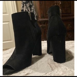 Target black open toed heels